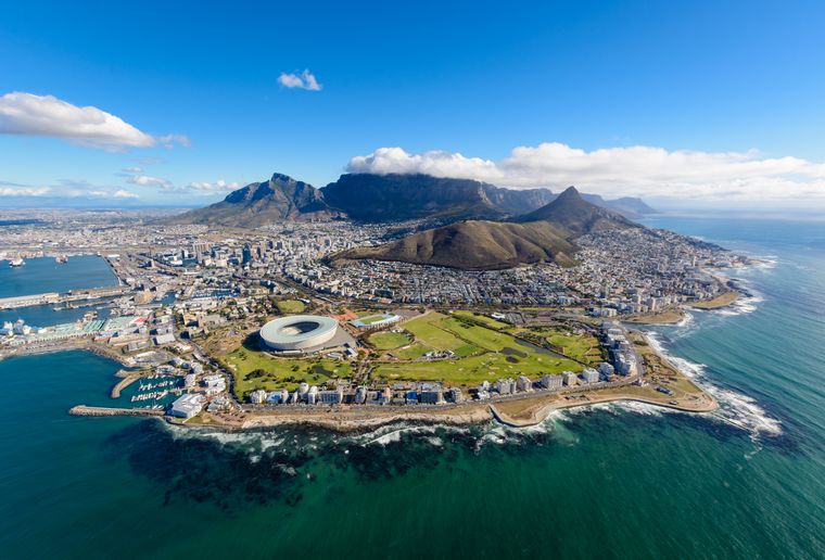 Cape Town areal view